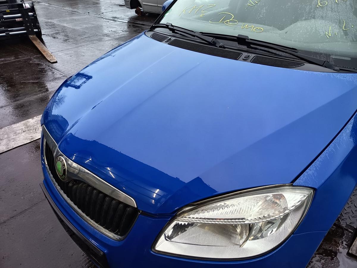 Skoda Fabia II 5J orig Motorhaube Klappe/Deckel vorn/Front F5K Dynamic Blue Bj08