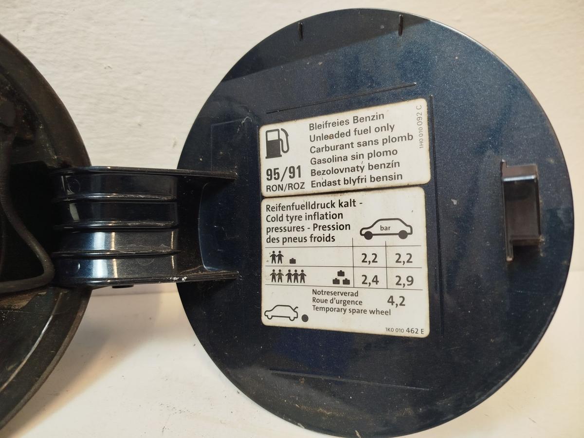 VW Golf Plus 5M Tankklappe Tankdeckel Tankverschluss OEM LC5F Bluegraphit