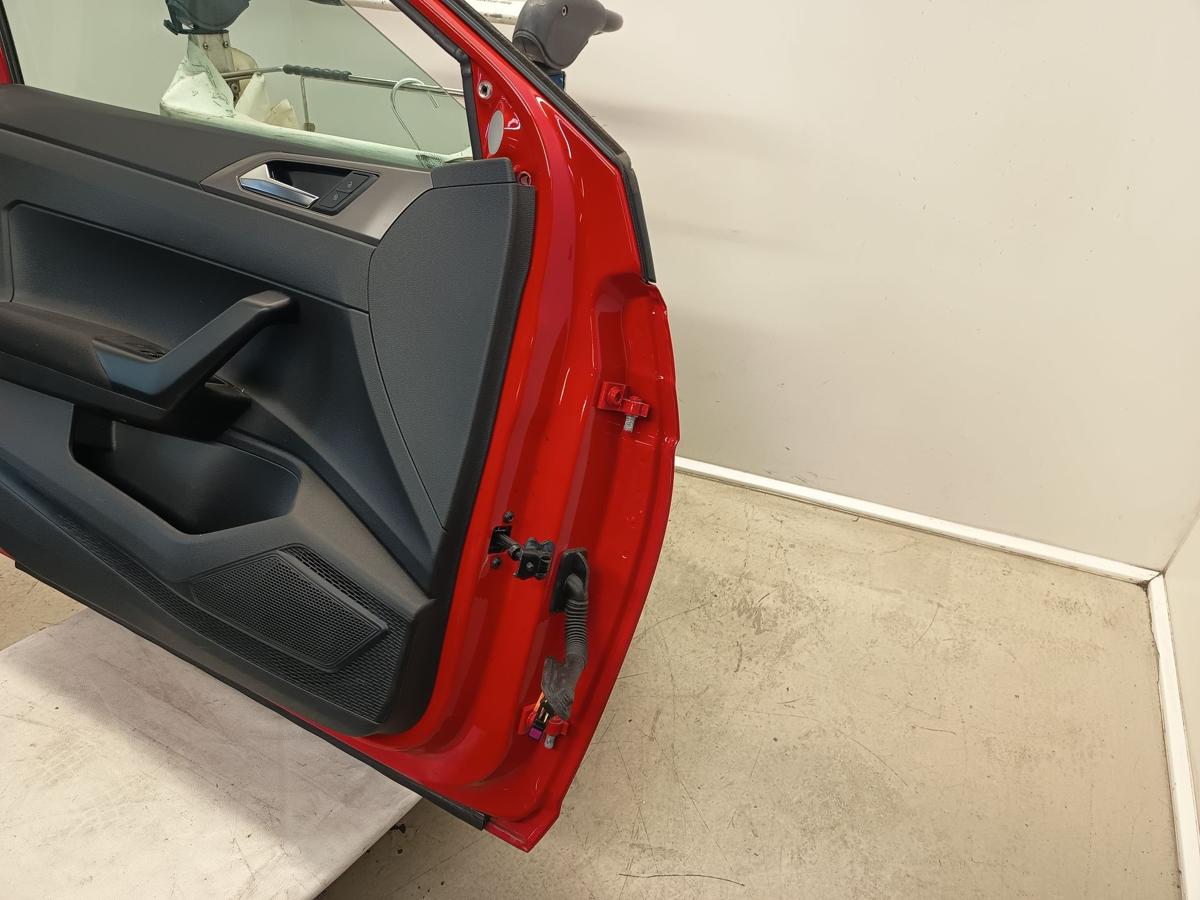 VW Polo VI AW 5TRG original Tür vorn links Fahrerseite LP3G Flashrot Bj 2021