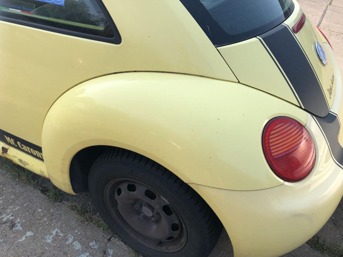 VW New Beetle 9C Kotflügel hinten links Radlauf Radabdeckung Fender LD1B Yellow