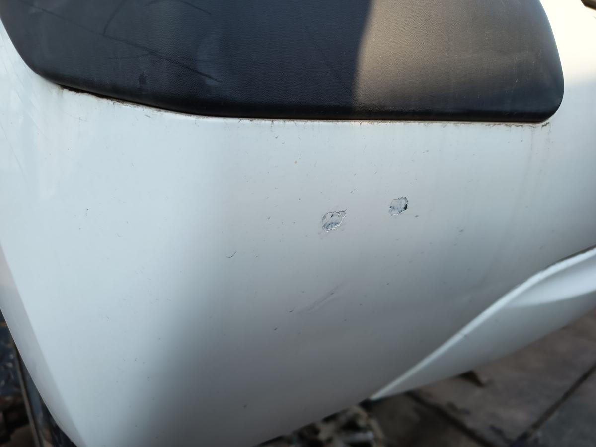 Renault Twingo II original Sto&szlig;stange F&auml;nger hinten Heck 369 Arktiswei&szlig; Bj 2009