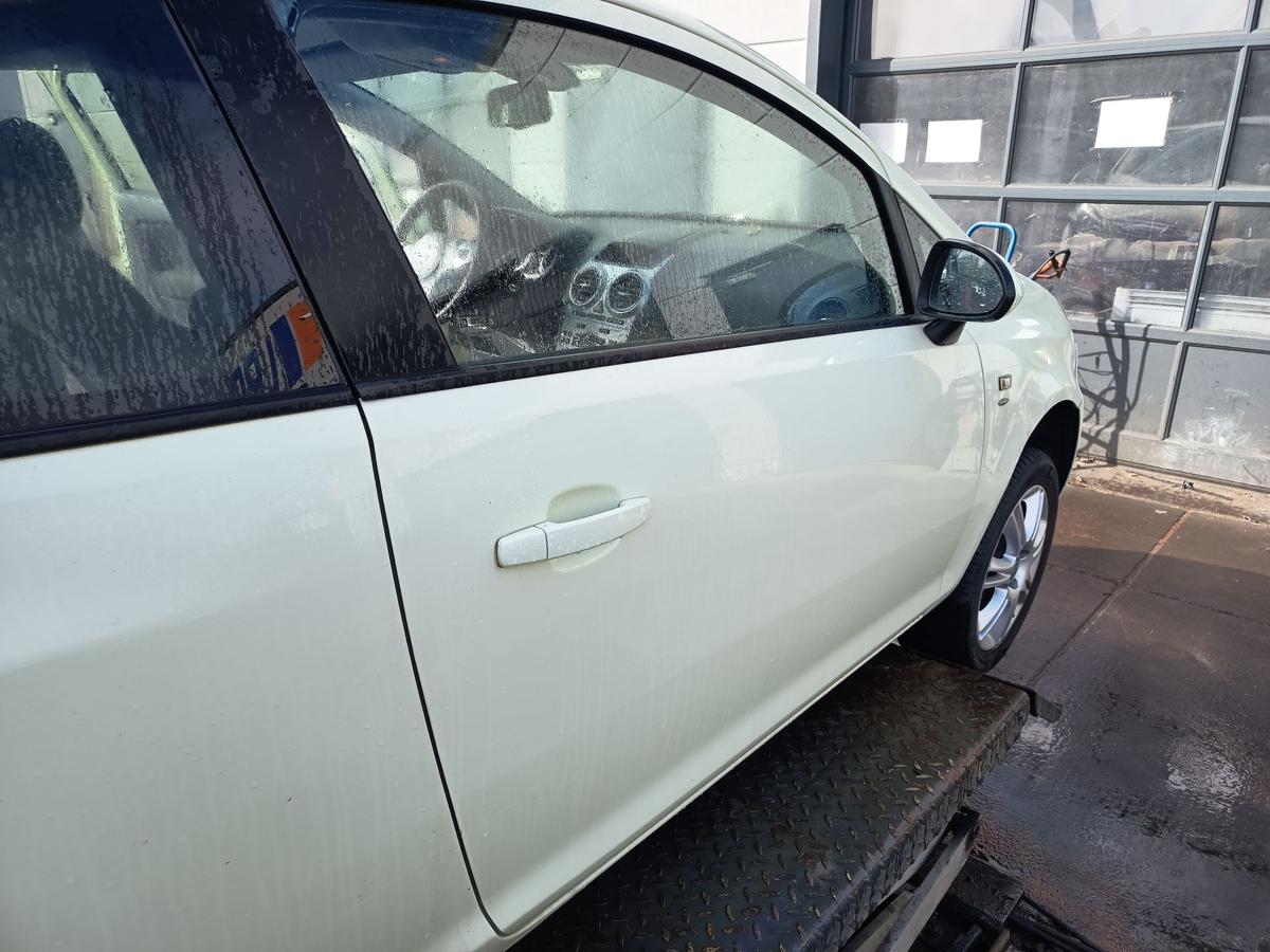 Opel Corsa D 3t&uuml;rer original T&uuml;r rechts Beifahrer Z30R Guacamolewei&szlig; Bj 2012