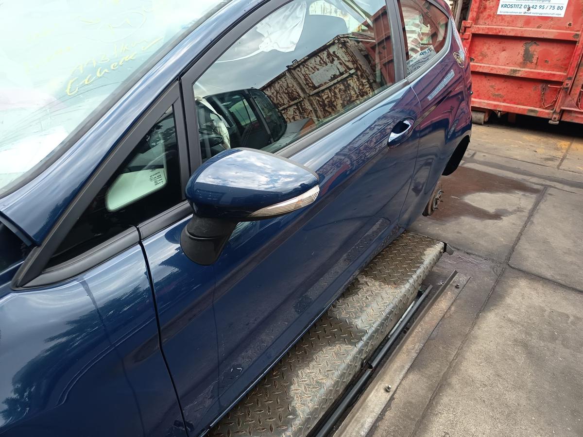 Ford Fiesta Mk7 original T&uuml;r links Fahrer Blazer blau Rohbau Bj 2013