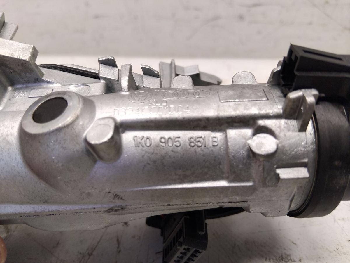 VW Golf Plus 5M orig Z&uuml;ndschlo&szlig; mit Lesespule und Schl&uuml;ssel BJ2006 1K0905851B