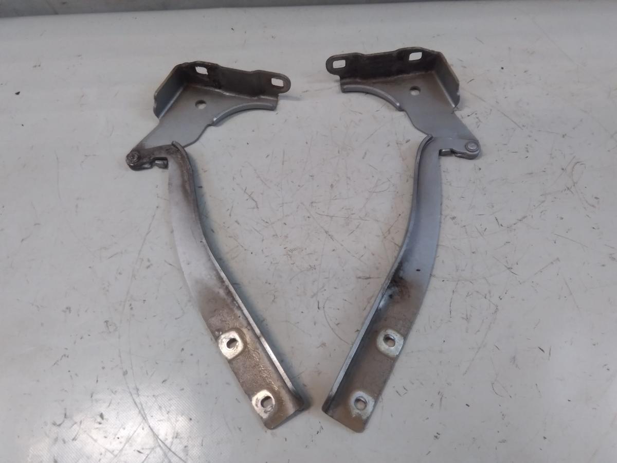 Fiat Grande Punto 199 orig Satz Scharniere Motorhaube silbergraumetallic BJ2009