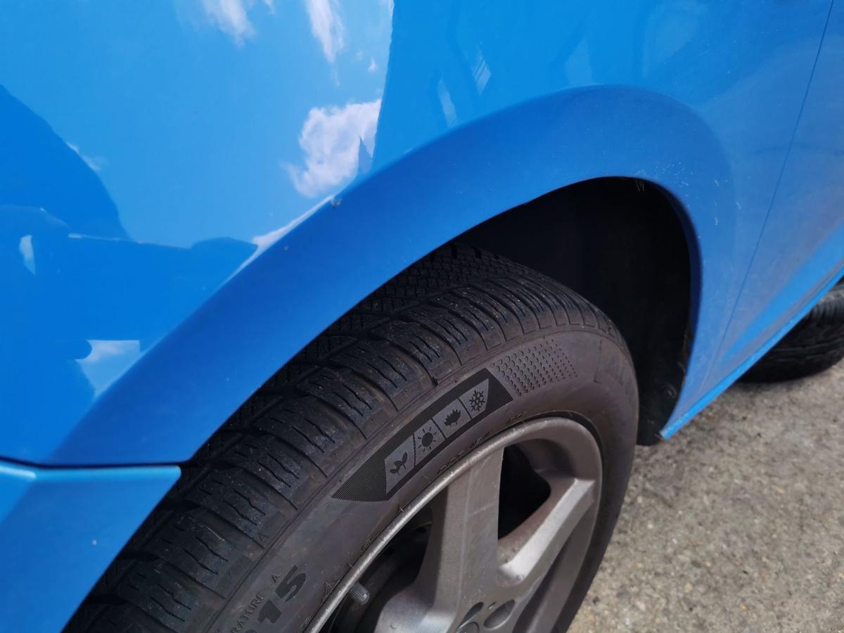 Seat Ibiza 6J Kotflügel Fender Seitenwand vorn links blau TEXT BILDER