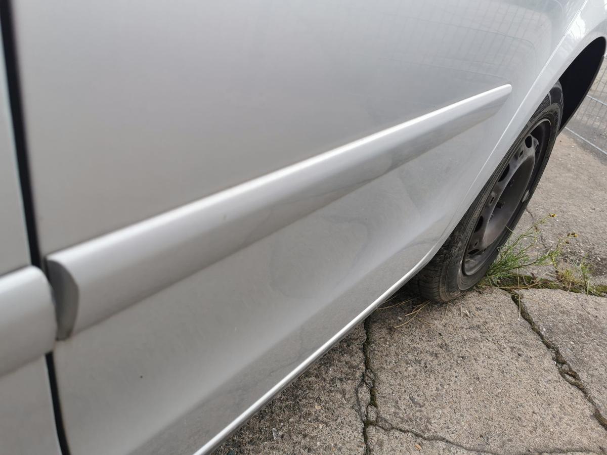 VW Polo 9N1 Tür Autotür Rohbautür Fondtür hinten links LA7W Reflexsilber met