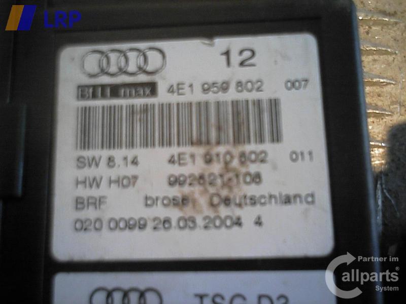 Audi A8 4E D3 original Fensterhebermotor vorn rechts Bj.2002