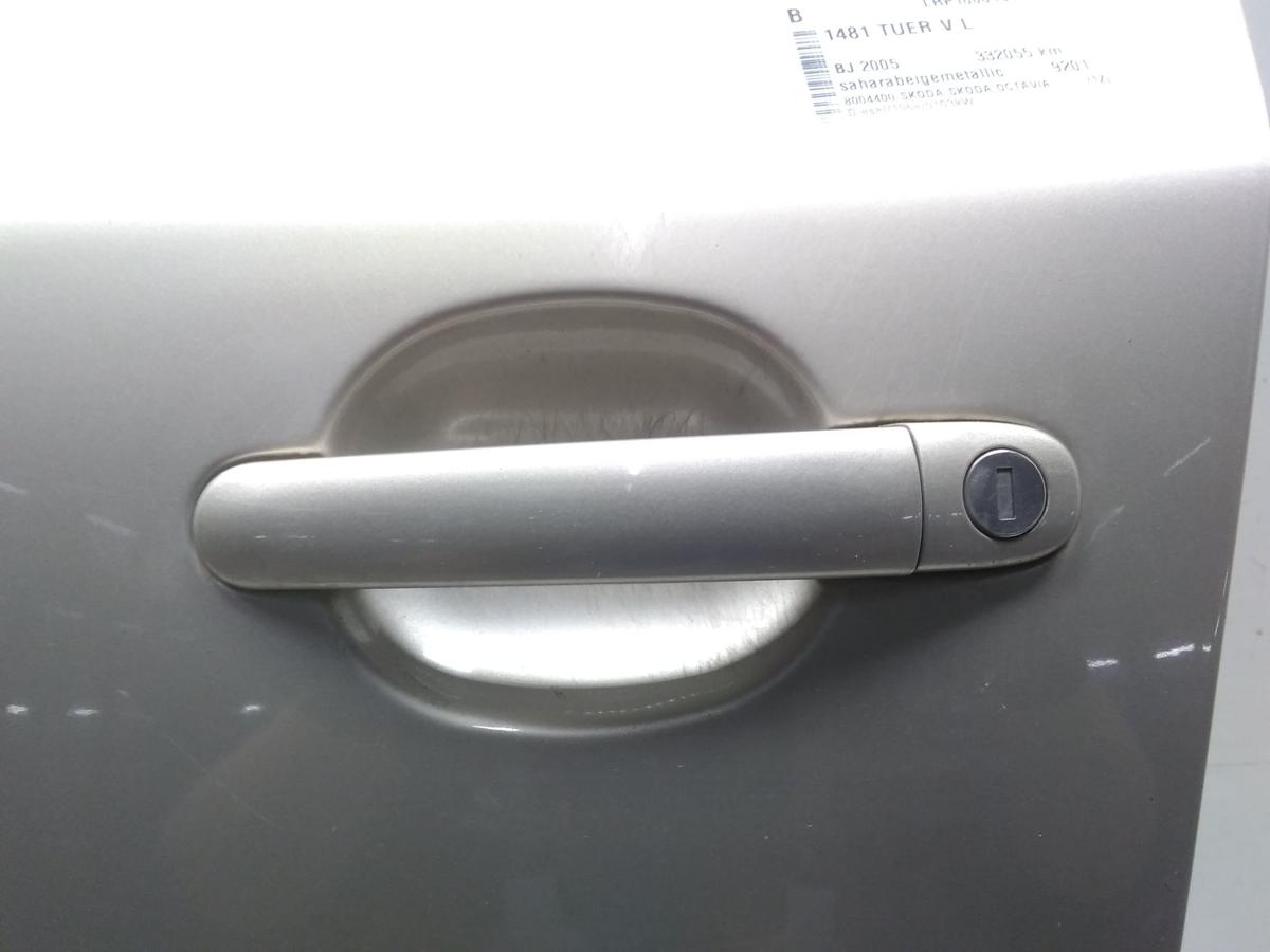 Skoda Octavia 2 1Z T&uuml;r vorn links Fahrert&uuml;r saharabeigemetallic 9201 BJ2005
