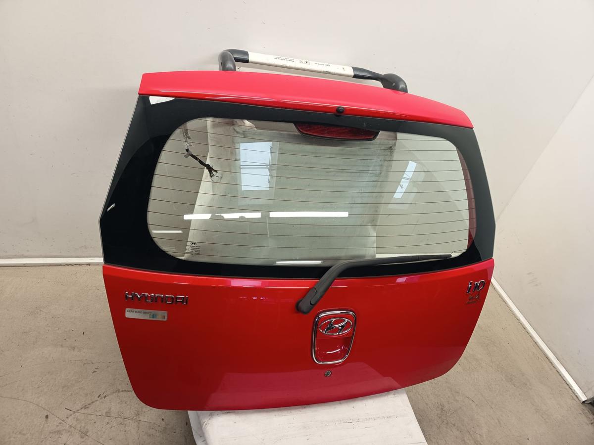 Hyundai I10 PA orig Heckklappe mit Scheibe Kofferraum H4 Rot Bj 2012