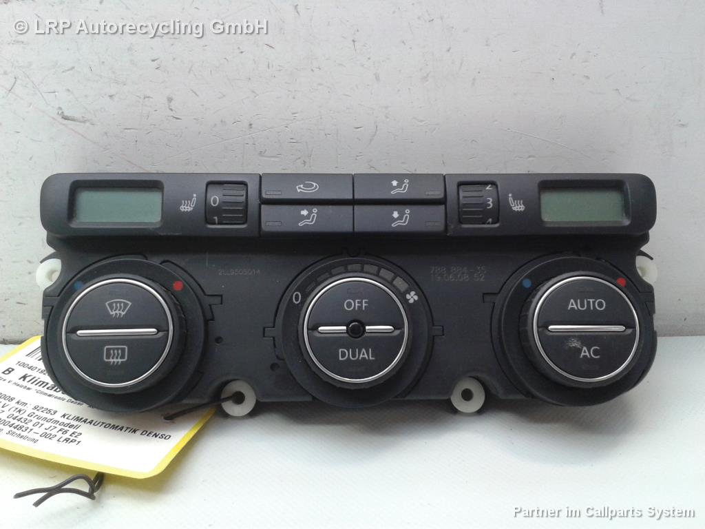 VW Golf V 1K Bj2008 original Klimabedienteil Klimaautomatik Denso 1K0907044DE