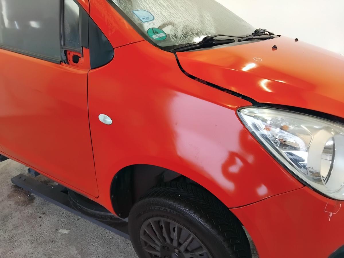 Opel Agila B original Kotfl&uuml;gel vorn rechts 4VA blaze red glutrot BJ2009