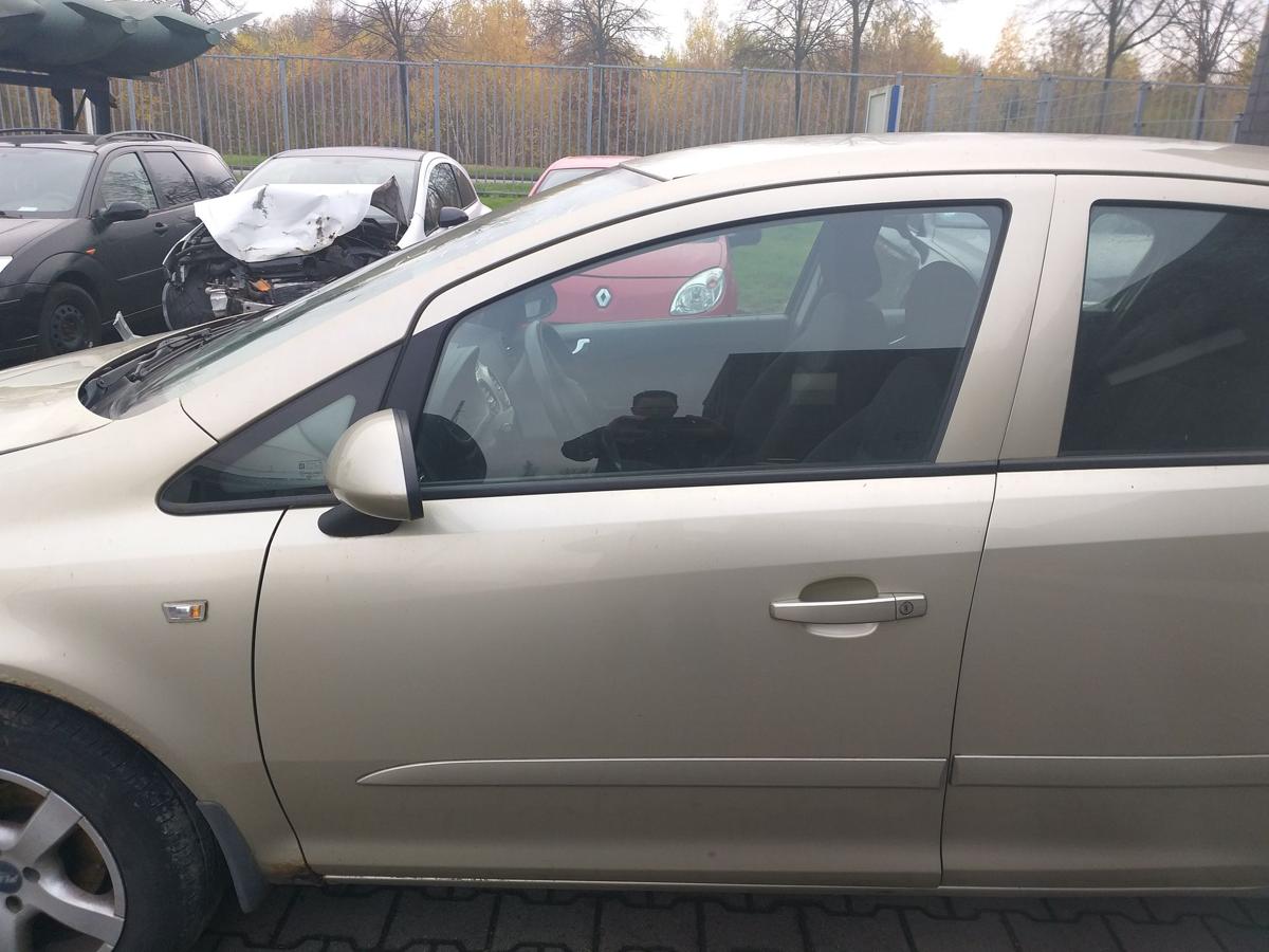 Opel Corsa D original Tür vorn links Champagnersilber Z40M 5-Türer Rohbau Bj.2007