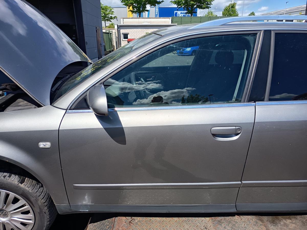Audi A4 B6 original T&uuml;r vorn links Fahrer Roh Y7Q Atlasgrau Bj 2003