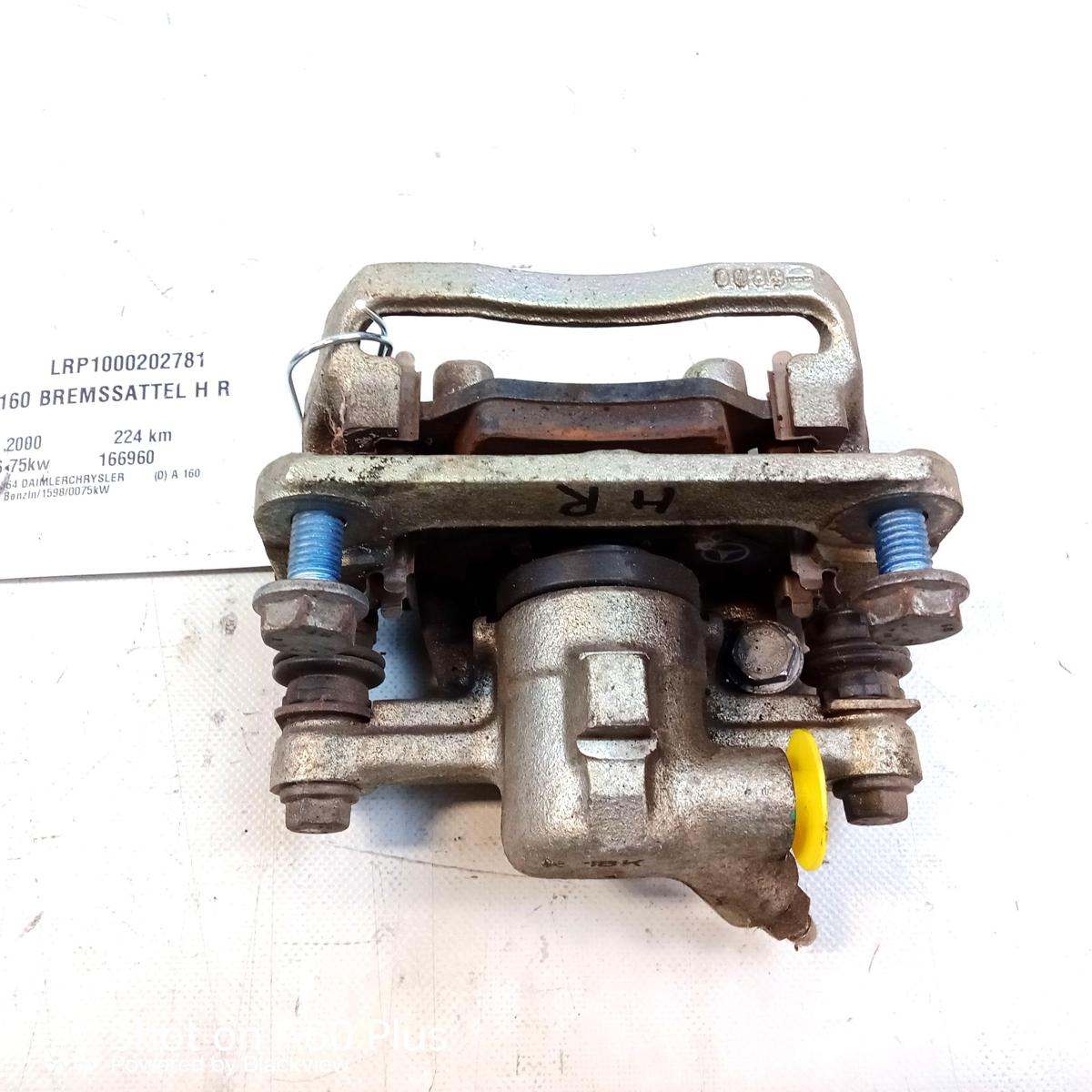 Mercedes A-Klasse W168 original Bremssattel Hinterachse rechts mit Tr&auml;ger Bj2000