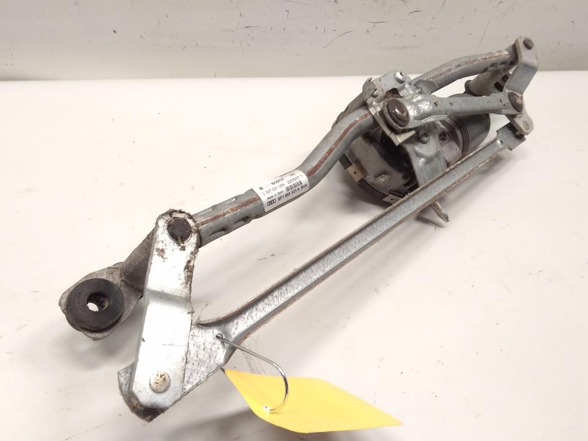 Audi A3 8P orig Wischermotor mit Gest&auml;nge vorn Bosch 8P1955119E 8P1955023K BJ07