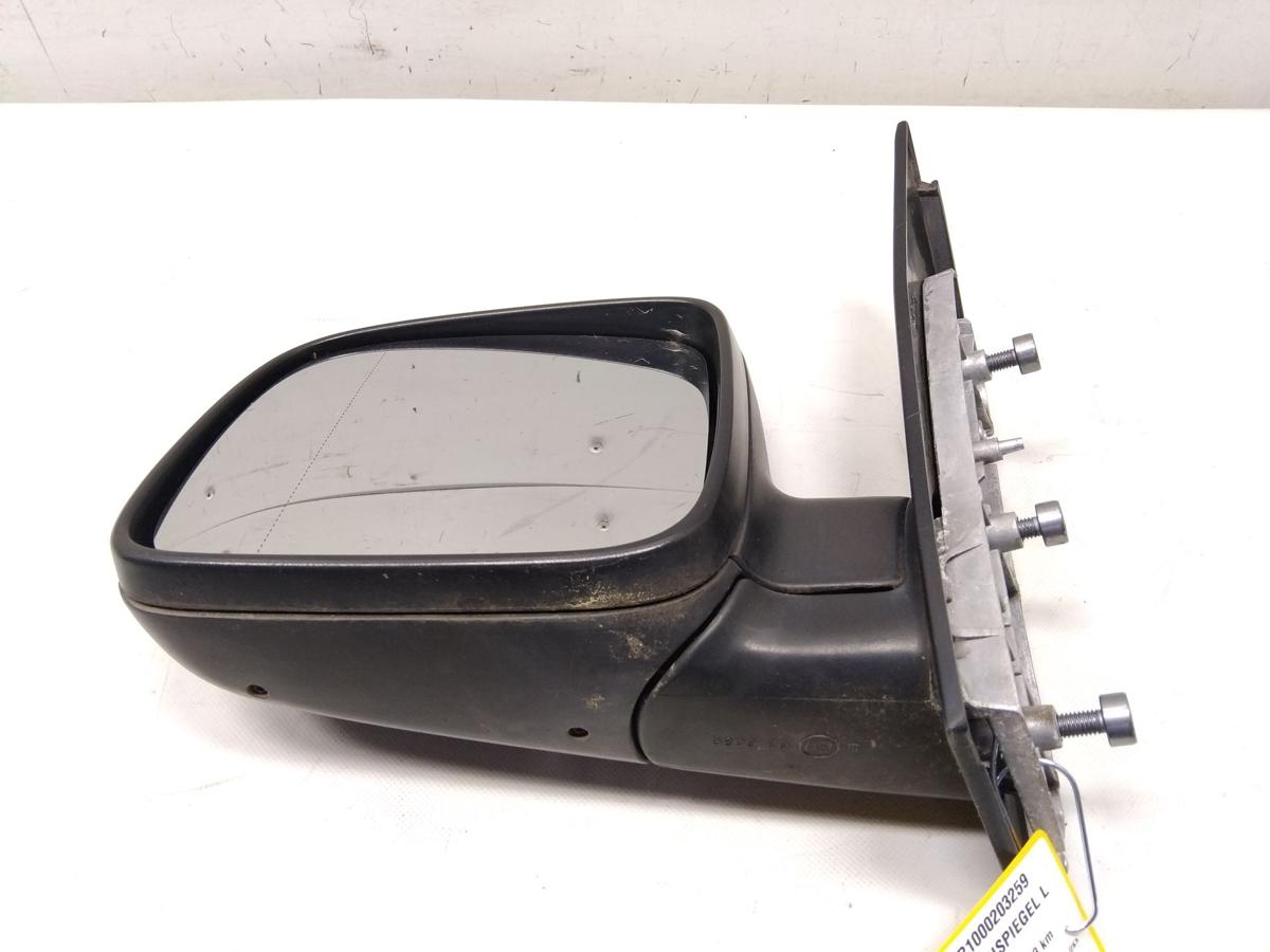 VW Caddy 2K original Au&szlig;enspiegel links schwarz unlackiert manuell BJ2009