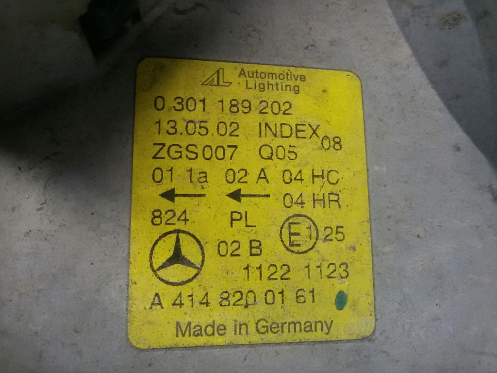 Mercedes Vaneo 414 A4148200161 Scheinwerfer vorn rechts BJ2002