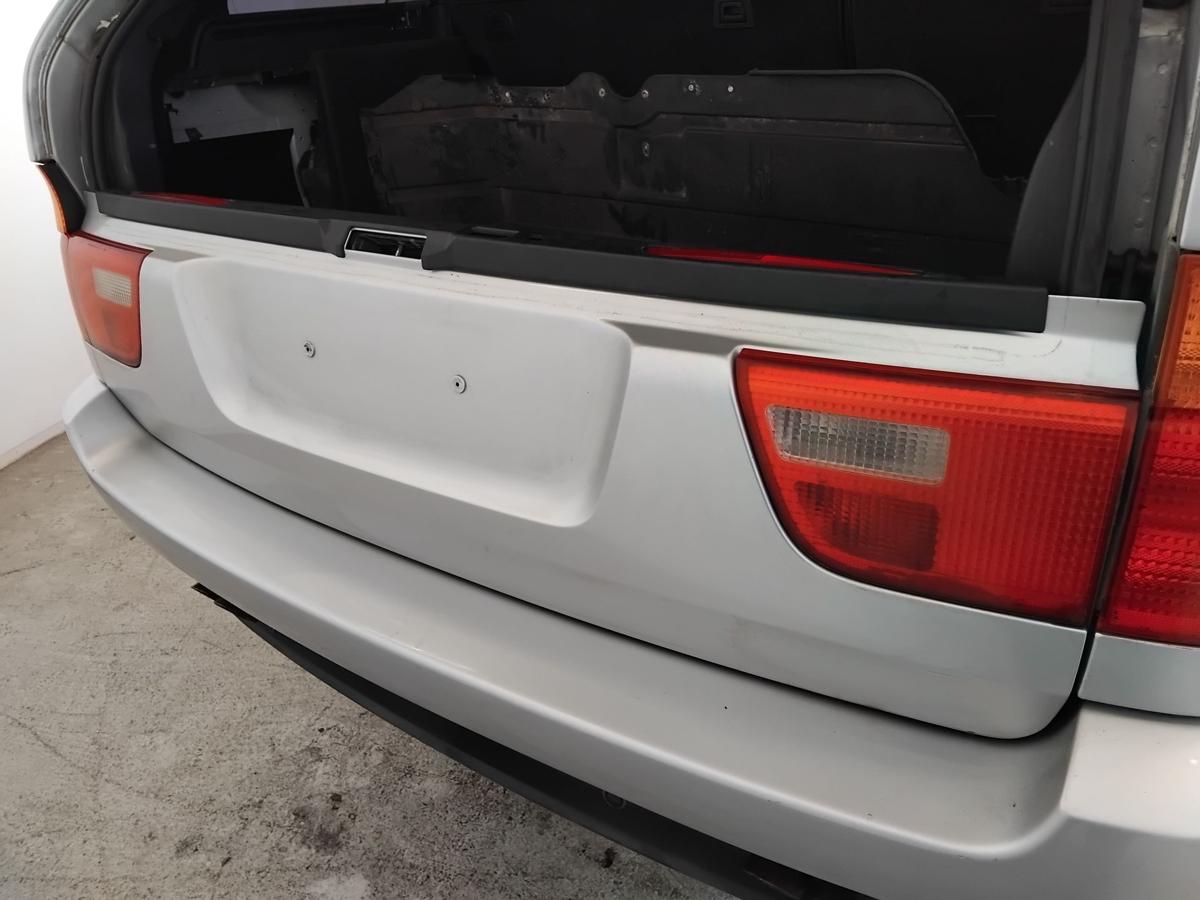 BMW X5 E53 original Heckklappe Unterteil titansilbermetallic 354/7 BJ2000 Rost