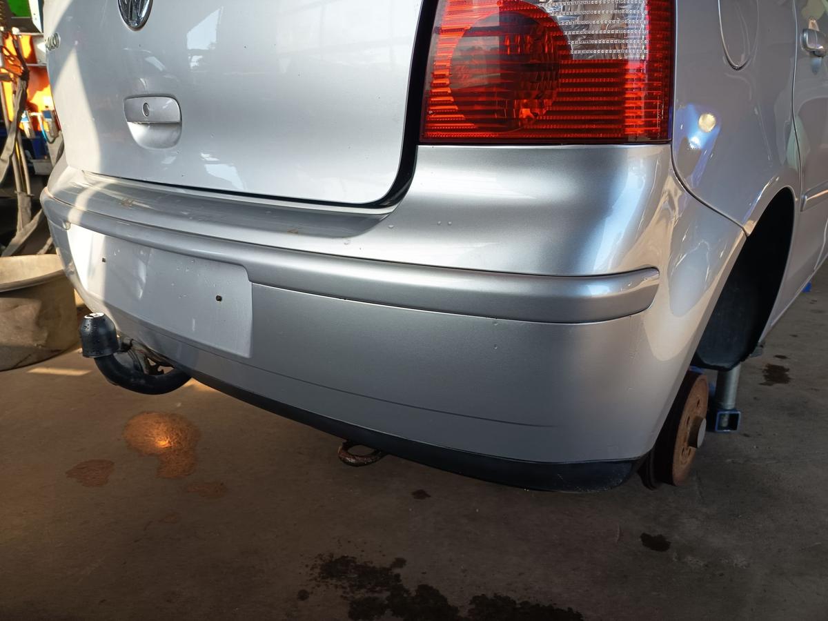 Polo 9N1 original Stoßfänger Stoßstange hinten Bumper rear reflexsilber LA7W
