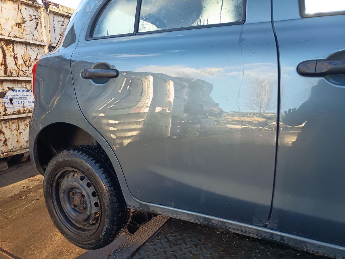 Nissan Micra K13 orig T&uuml;r hinten rechts 5trg Beifahrerseite FAA Green bis Bj2013