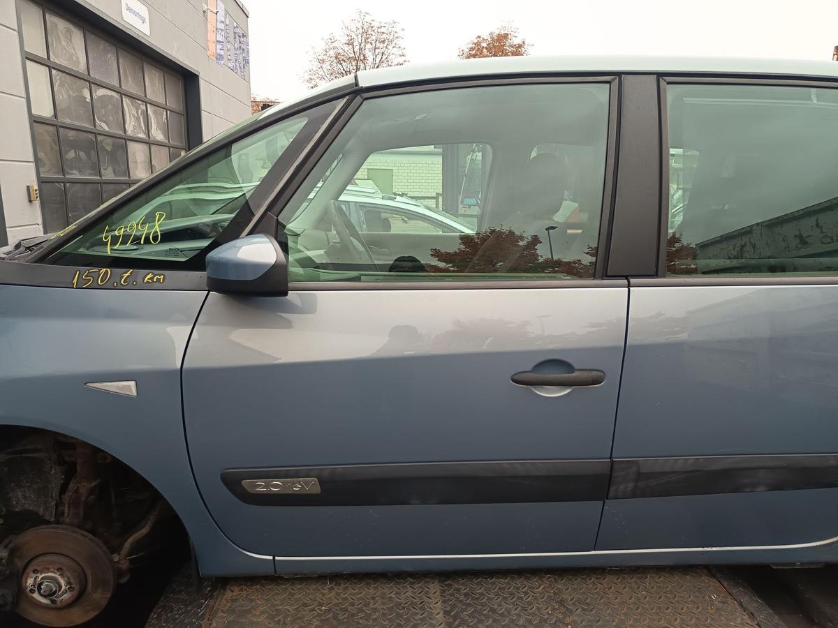 Renault Espace IV JK0/JK1 Bj 2003 original Tür vorn links Fahrer Blue Ted47