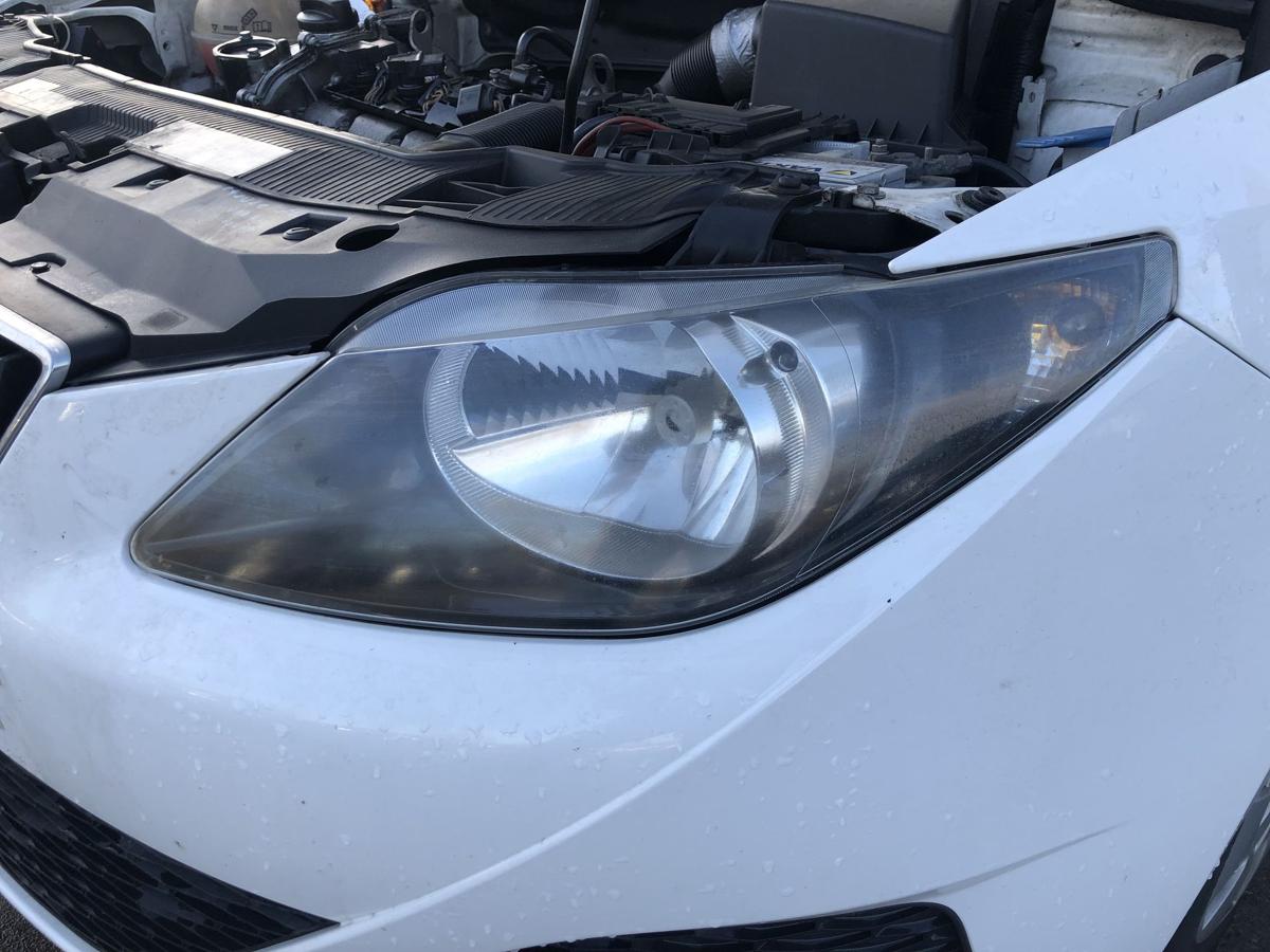 Seat Ibiza 6J Scheinwerfer links Frontscheinwerfer Lampe Tr&uuml;bung