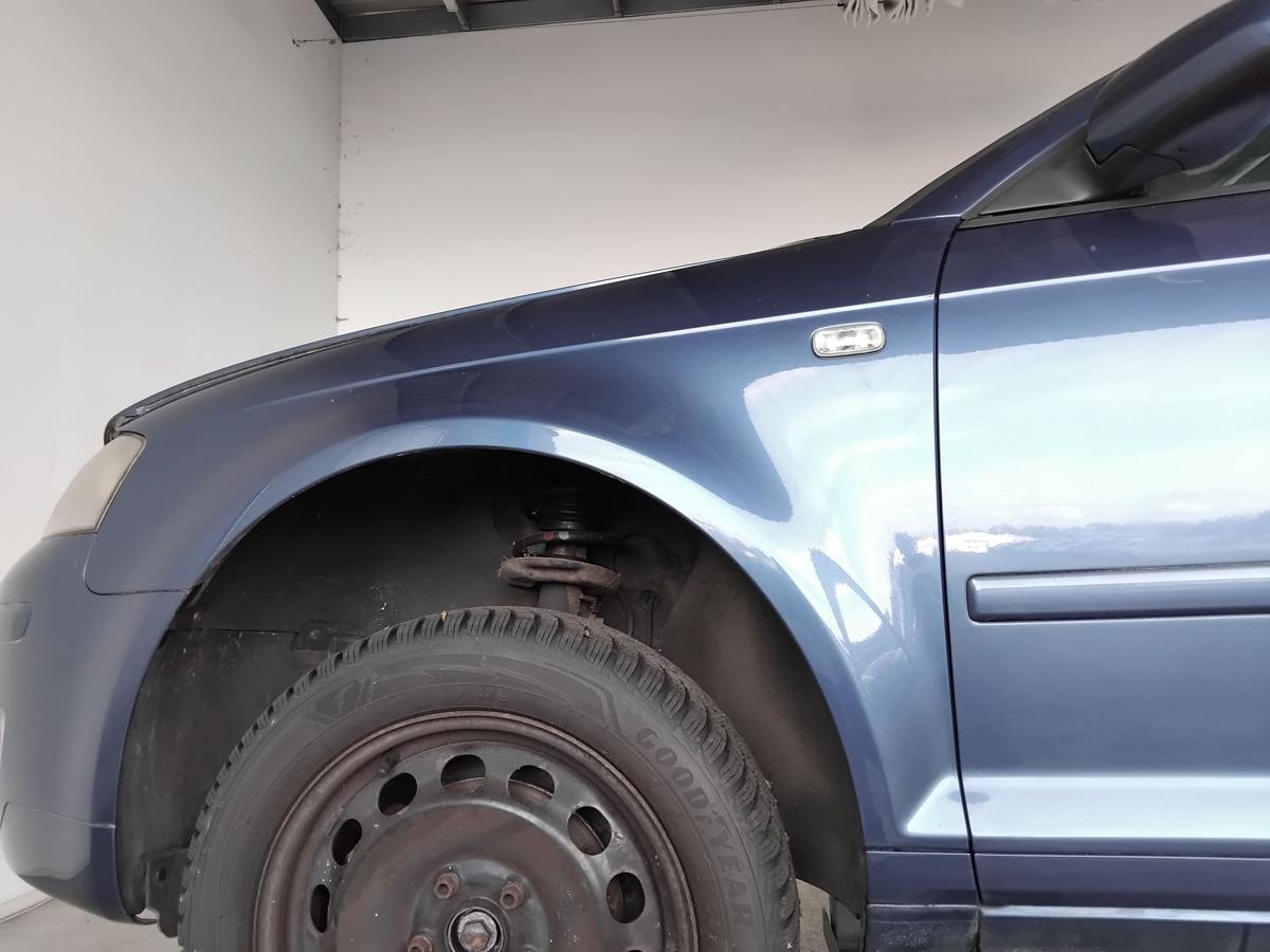 Audi A3 8P original Kotfl&uuml;gel vorn links LZ5C Mauritiusblaumetallic BJ2006
