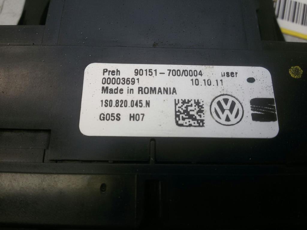 VW UP original Heizungsregulierung Klimabedienteil 1S0820045N BJ2013