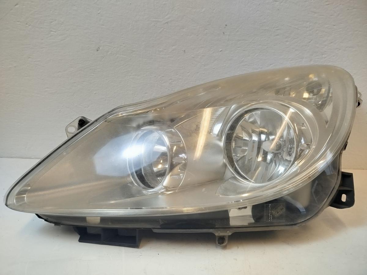Opel Corsa D Scheinwerfer links Frontscheinwerfer Halogen Lampe OEM tr&uuml;b