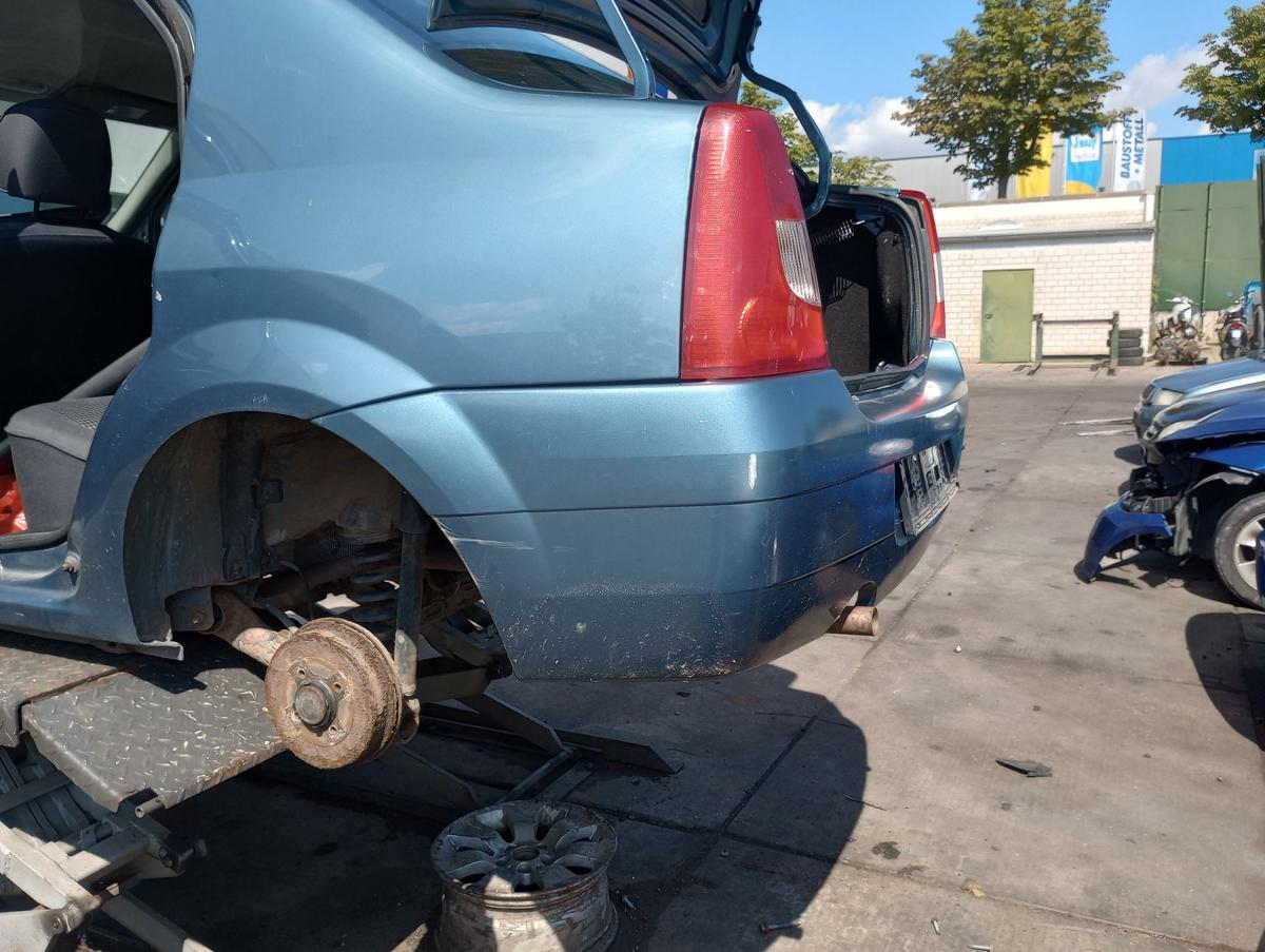 Dacia Logan Limo original Stoßstange Stossfänger hinten TERNF Mineralblau Bj2008