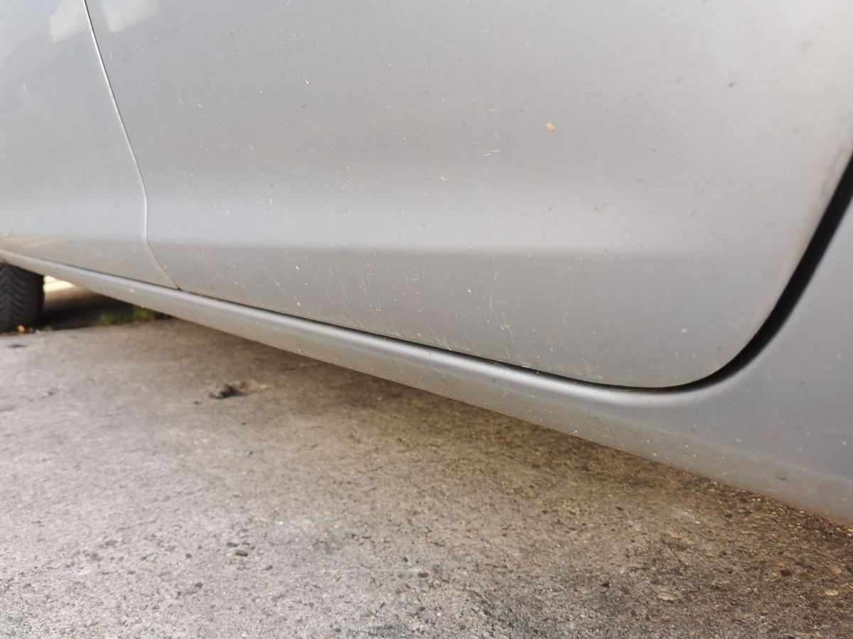 Opel Corsa D Tür Autotür Fondtür Rohbautür hinten links Z163 Lichtsilber met