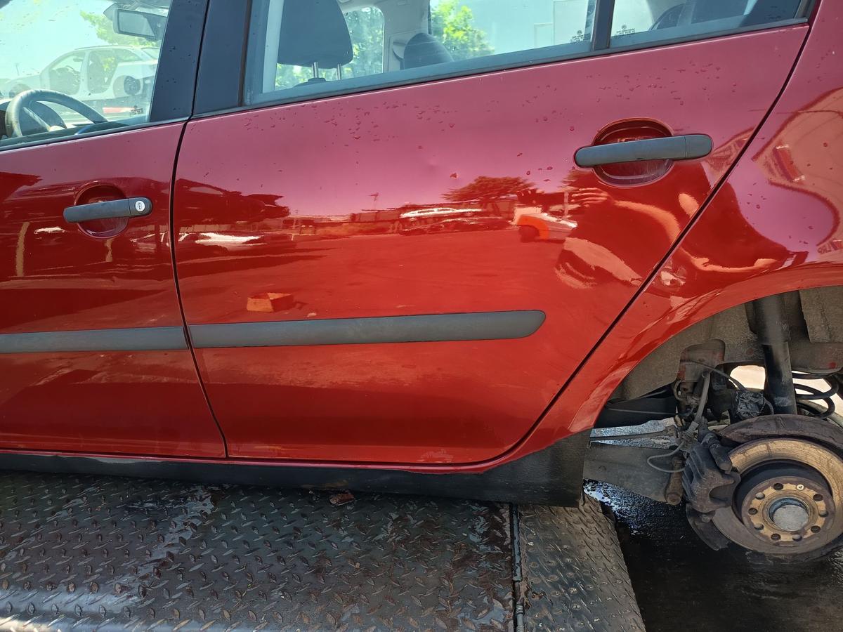 VW Golf V 5 orig Tür hinten links 5-türer Fahrerseite LA3W Red Spice met. Bj 04