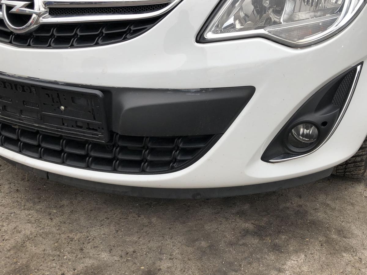 Opel Corsa D ab 2010 Stossf&auml;nger vorn Facelift NSW Bumper GFO weiss Stossstange