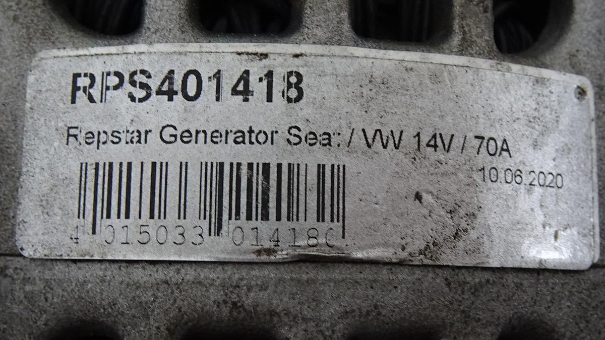 Skoda Fabia 6Y Bj2003 Lichtmaschine Generator RPS401418 1,2 40kw AWY