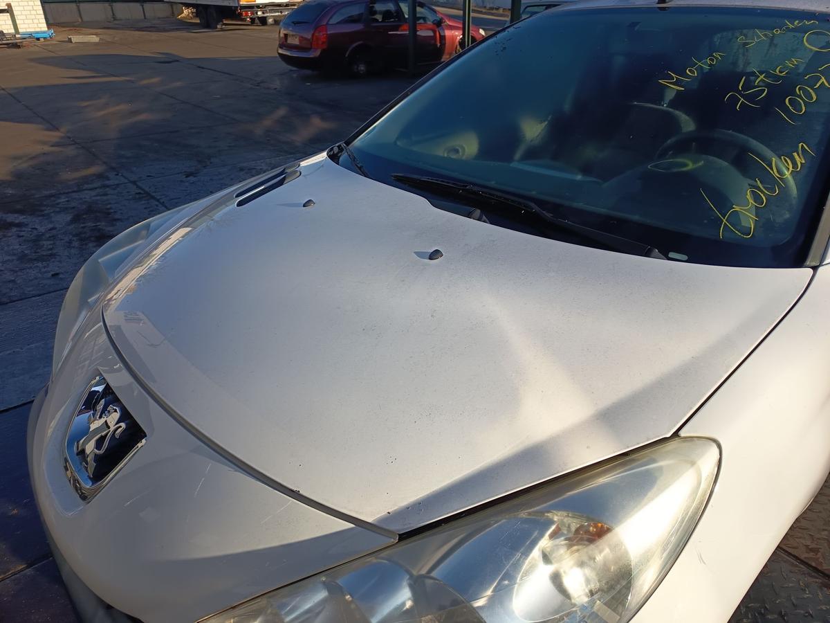 Peugeot 206+ original Motorhaube Klappe/Deckel vorn/Front EWP Polarwei&szlig; Bj 2012