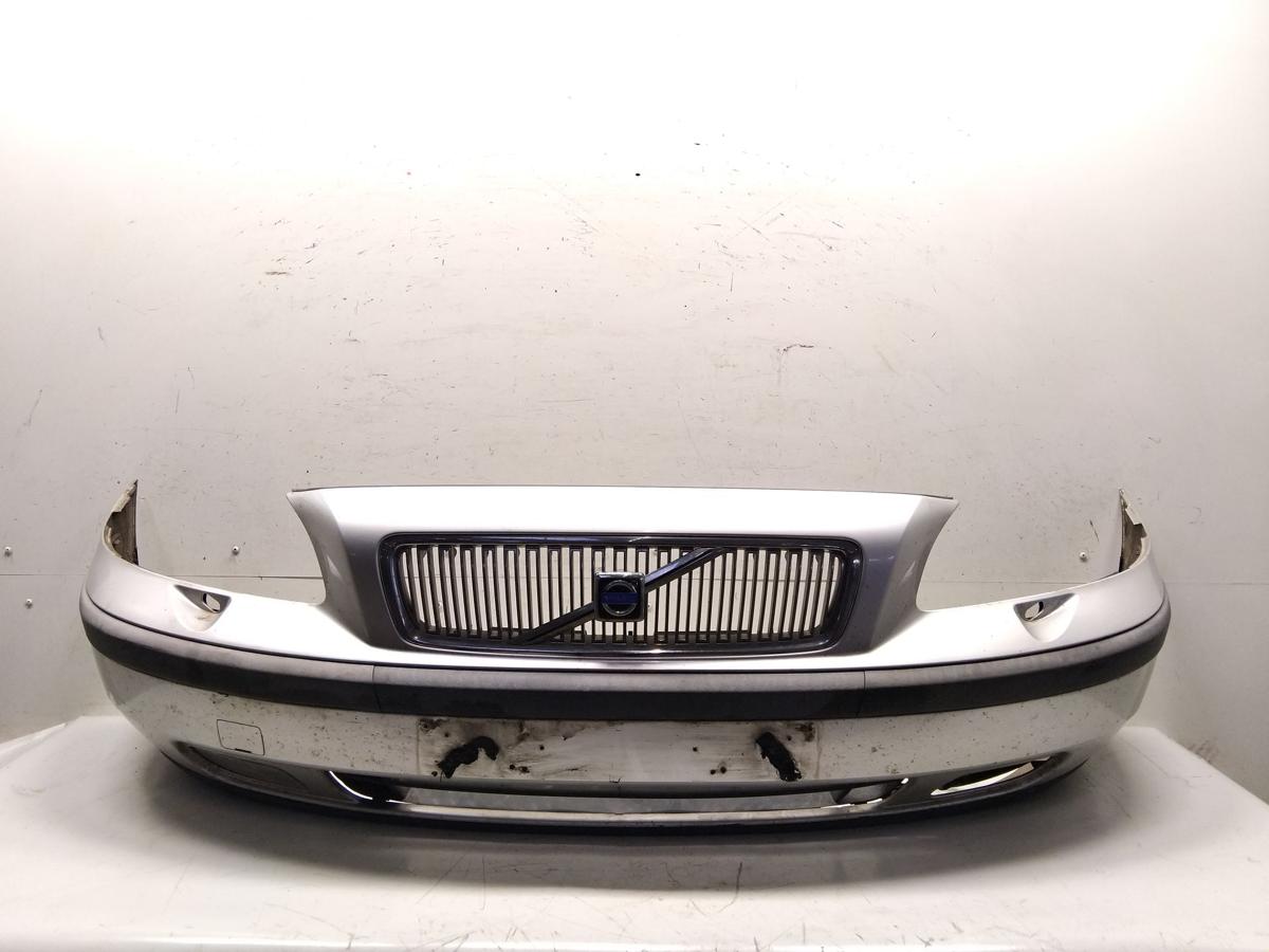 Volvo V70 II original Stoßfänger Stoßstange vorn silber für SRA Bj.2001