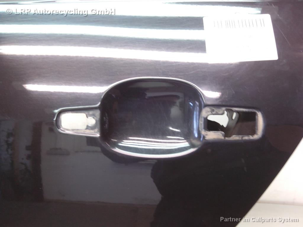 Peugeot 407 Limousine BJ2004 Tür hinten links Schwarzmetallic