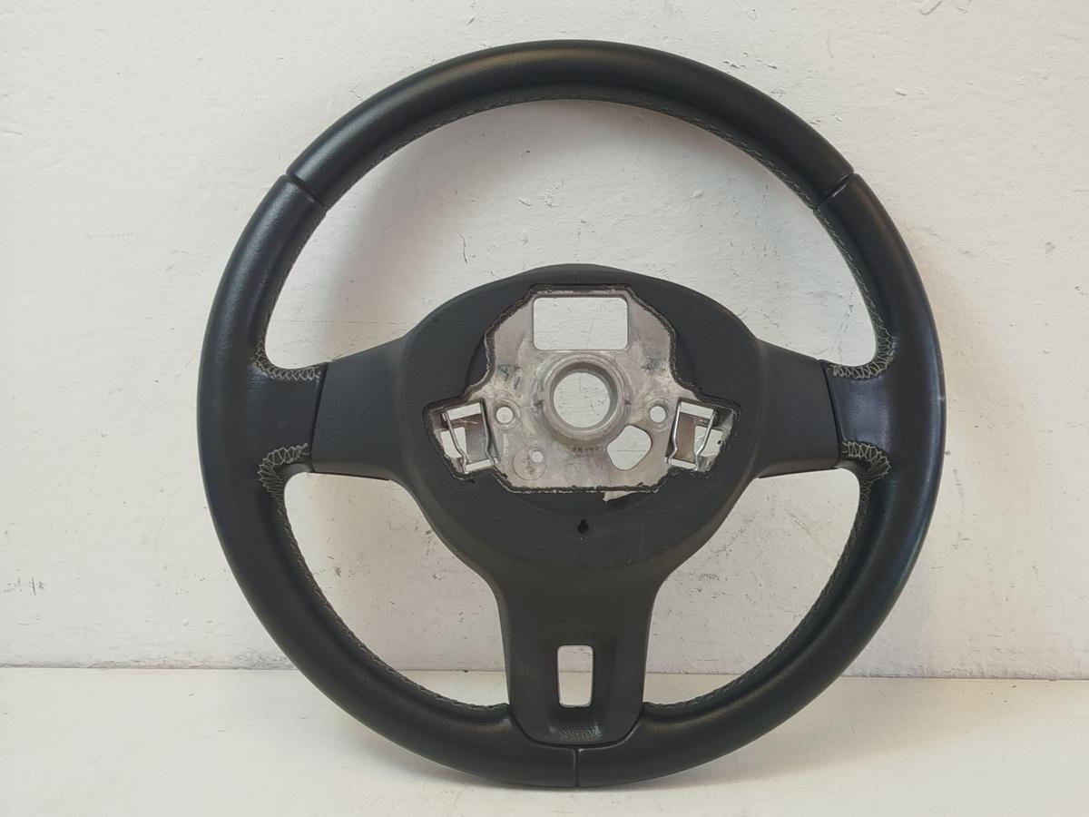 VW Polo 6R Lederlenkrad Lenkrad Leder 3-Speichen ohne Multifunktion OEM