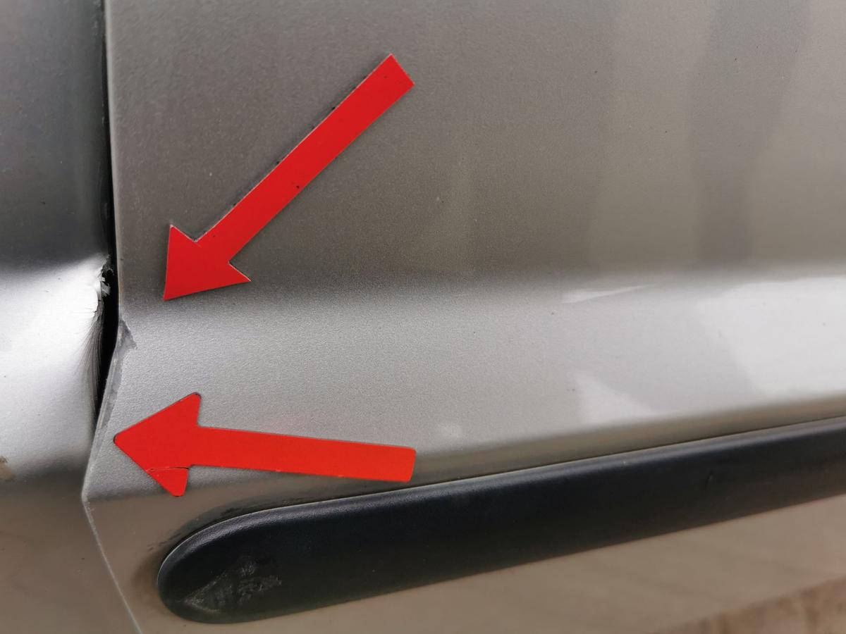 Ford Fusion JU2 Beifahrertür Tür Autotür vorn links Rohbautür Polar Silber met