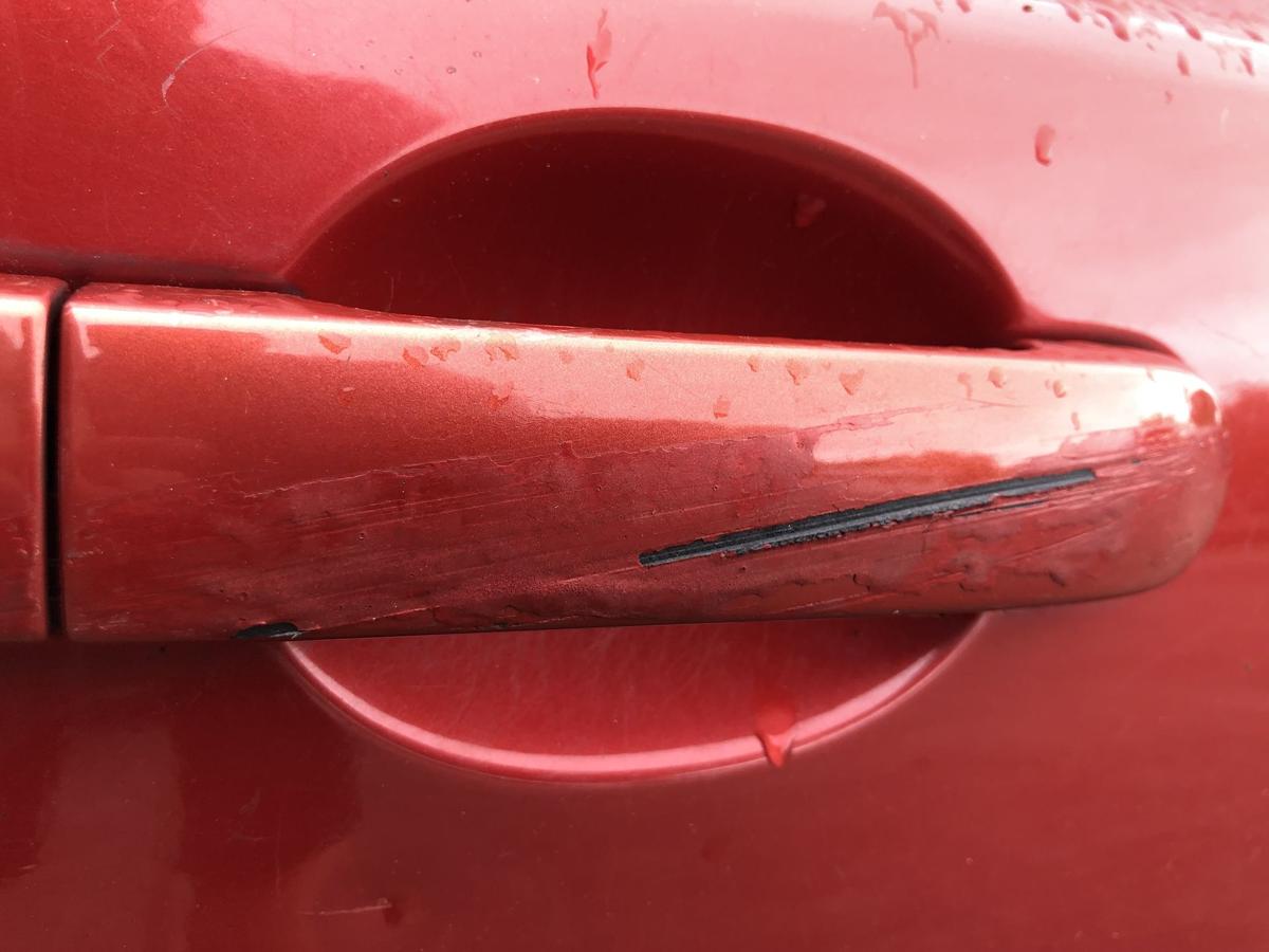 Nissan Micra K12 Tür hinten rechts Fondtür im Rohbau A32 Emotion Red
