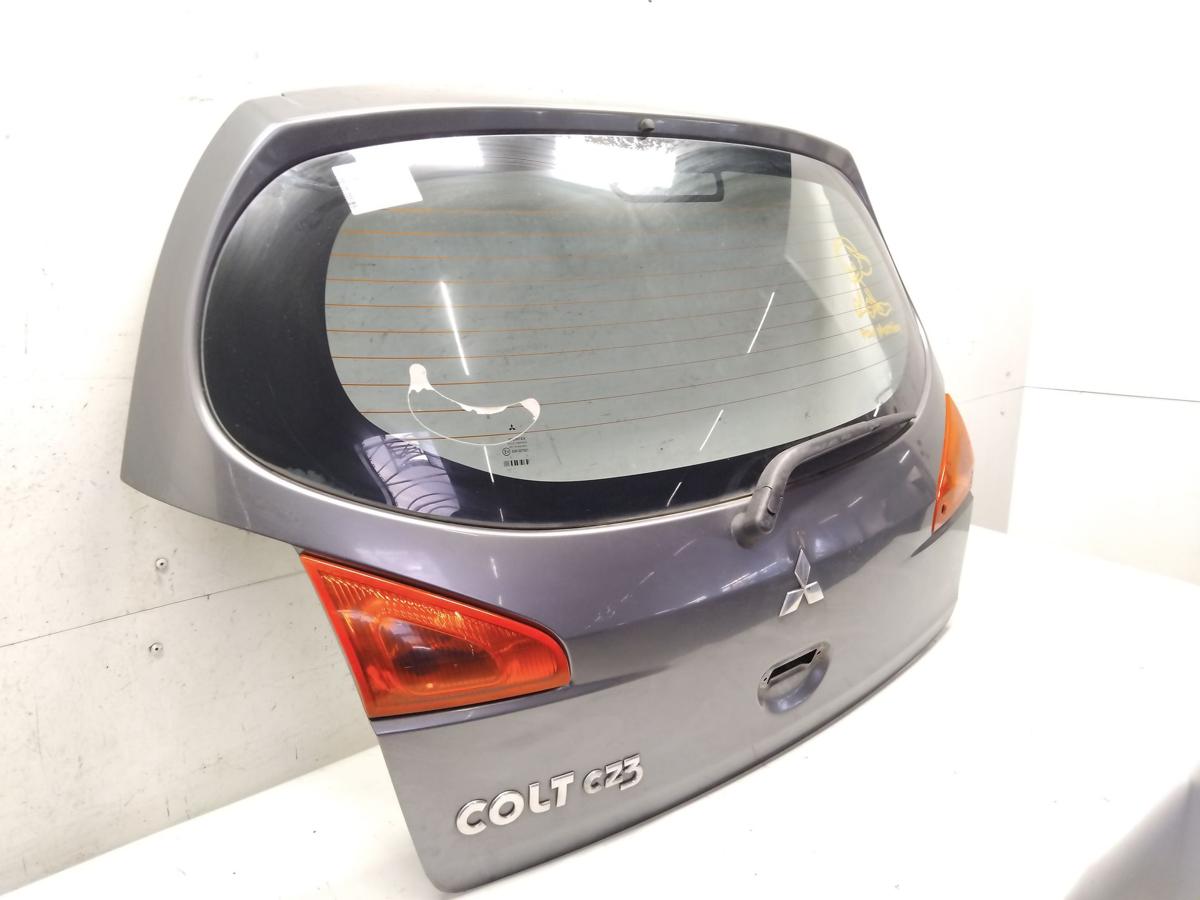 Mitsubishi Colt Z30 orig Heckklappe U63 Stahlgrau mit Heckscheibe 3t&uuml;rig BJ2005