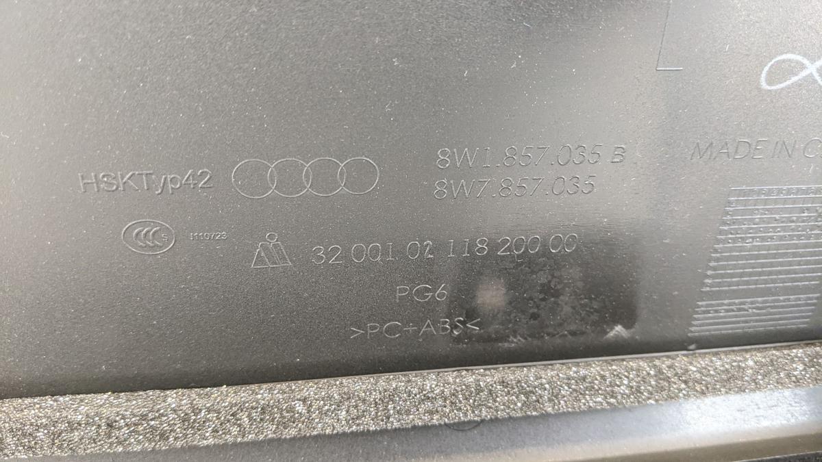 Audi A5 B9 F5 Handschuhfach Handschuhkasten 6PS
