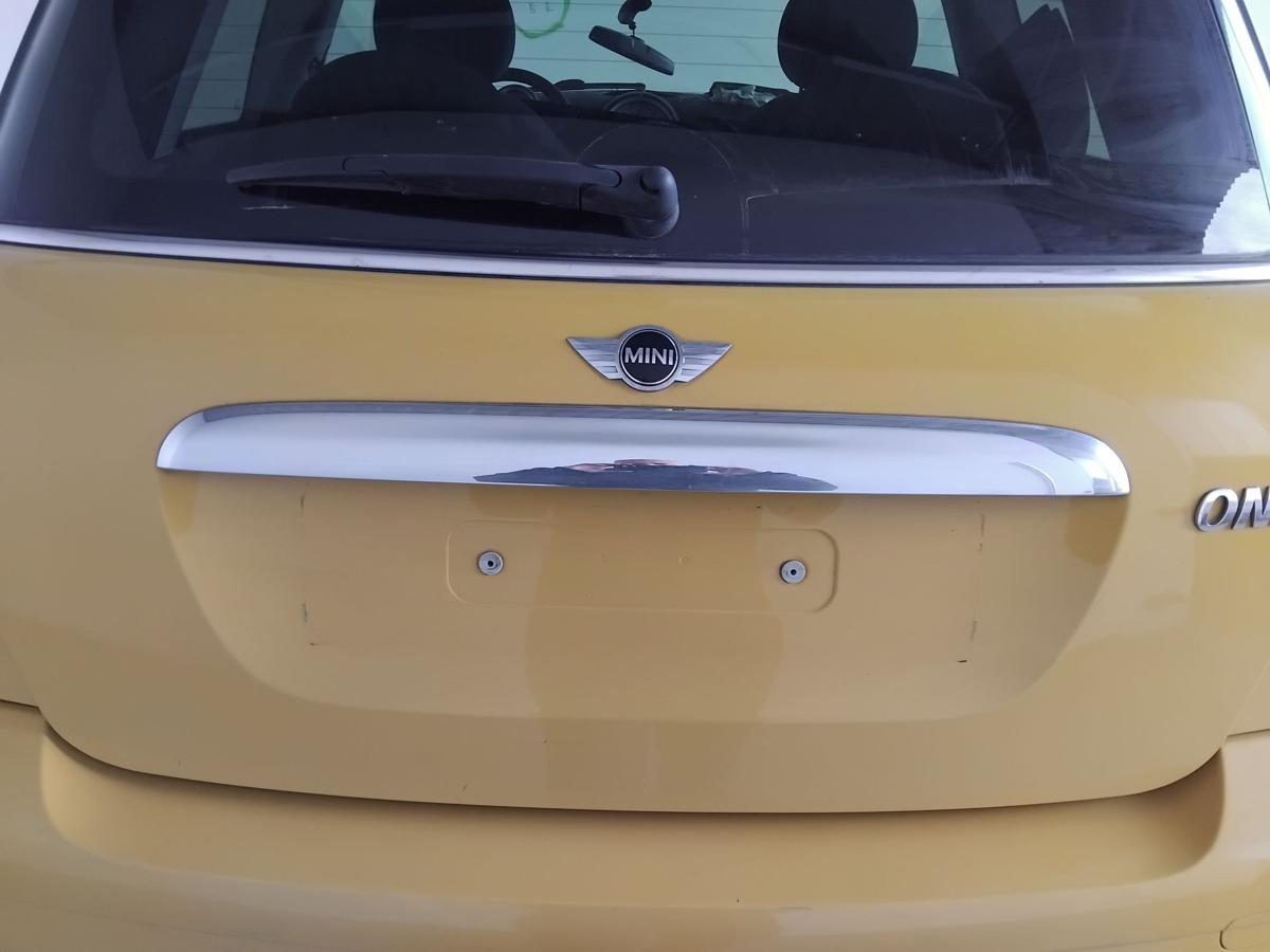 Mini II R56 One Heckklappe A58 Mellow Yellow mit Heckscheibe abgedunkelt BJ2008