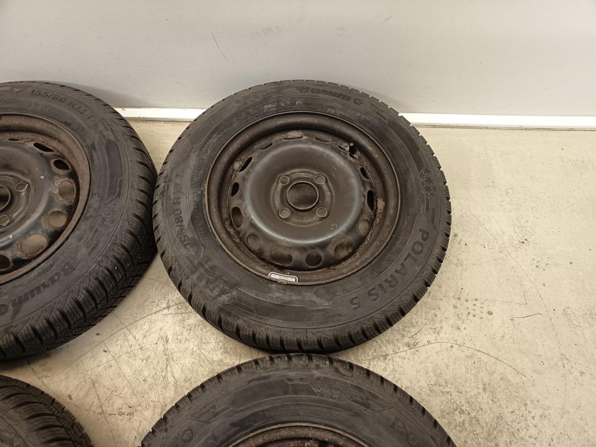 Opel Corsa C orig Satz Stahlfelgen mit Reifen 5x13 ET 43 mit Radkappen Bj 2004