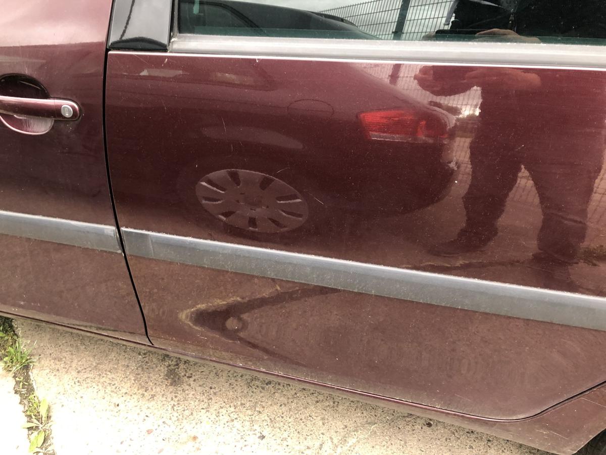 Skoda Roomster 5J T&uuml;r hinten links Fondt&uuml;r im Rohbau LF3X Rosso Brunello