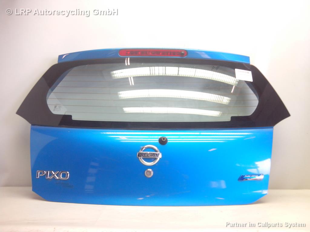 Nissan Pixo BJ2010 Heckklappe Kofferraumdeckel Heckscheibe blau ZKY