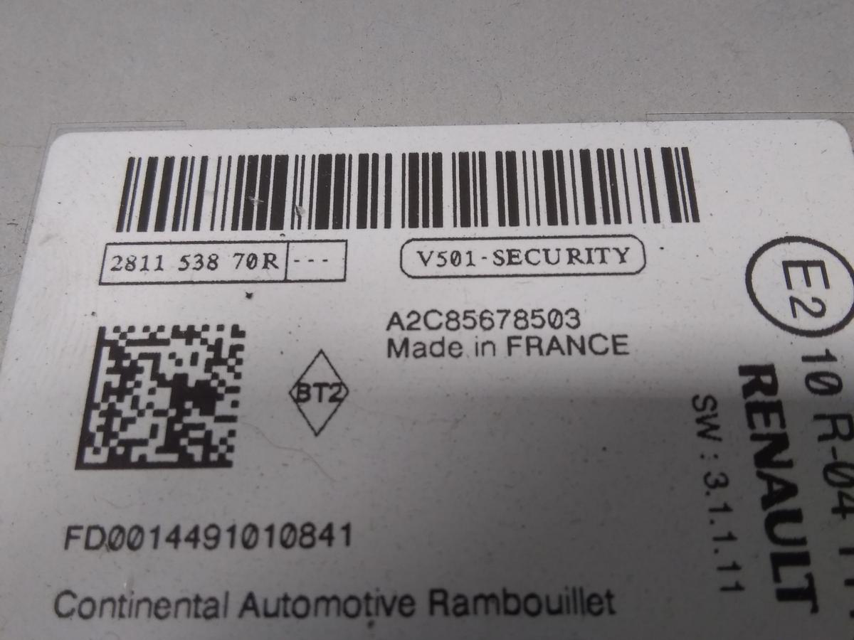 Renault Zoe original Steuerger&auml;t Radio Multimedia MID 281153870R Bj.2015