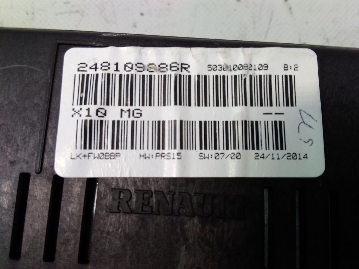 Renault Zoe original Kombiinstrument Display Tacho 248109886R Bj.2015
