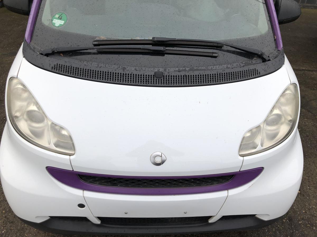 Smart 451 Mopf Motorhaube Haube Klappe Deckel vorn EAZ Kristallweiß